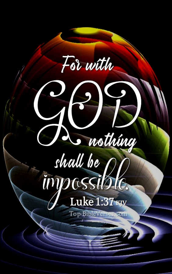 Luke 1:37 KJV Bible Quotes And Images