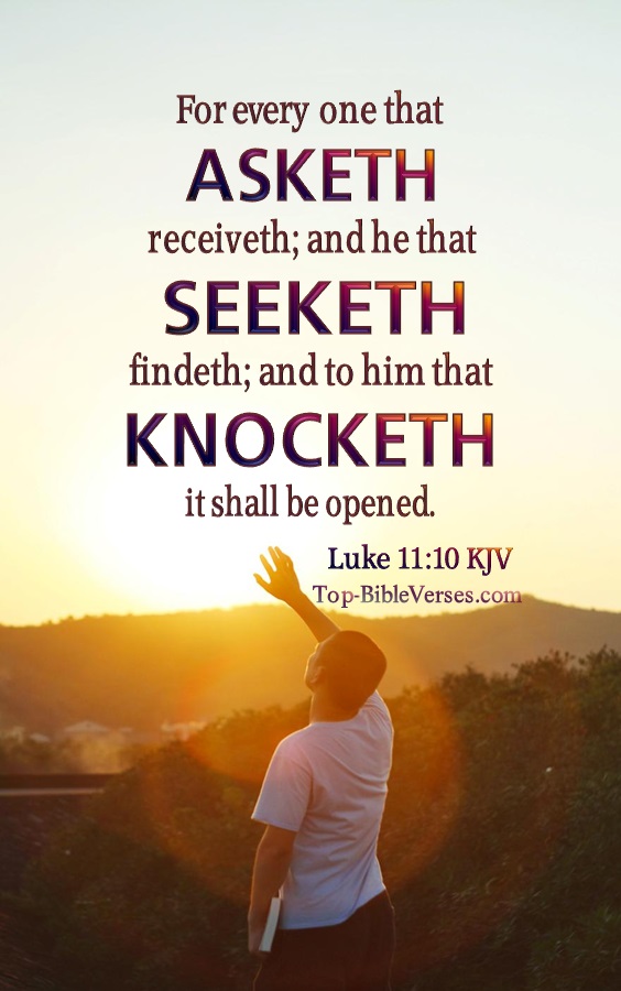 Luke 11:10 KJV Bible Verse Images