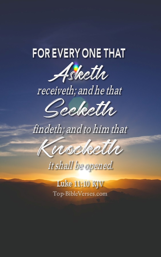 Luke 11:10 Bible Verse Images