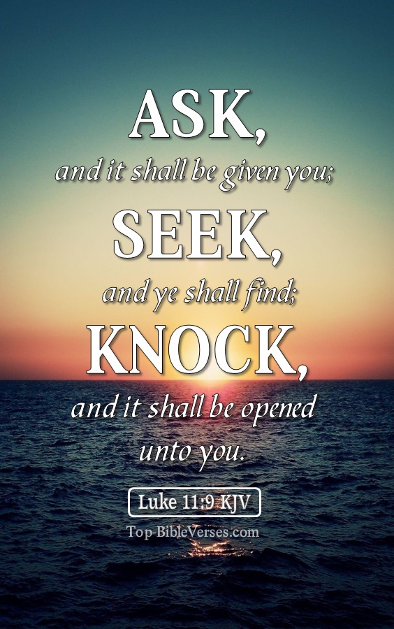 Luke 11:9 KJV Inspirational Bible Verse Images And Pictures