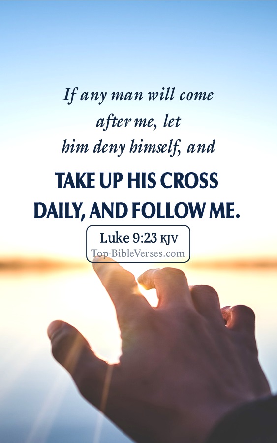 Luke 9:23 Bible Verse Images