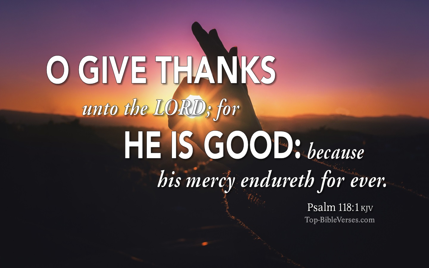 Psalm 118:1 Bible Verse Images