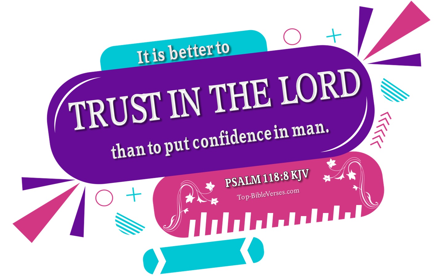 Psalm 118:8 KJV Bible Verse Images