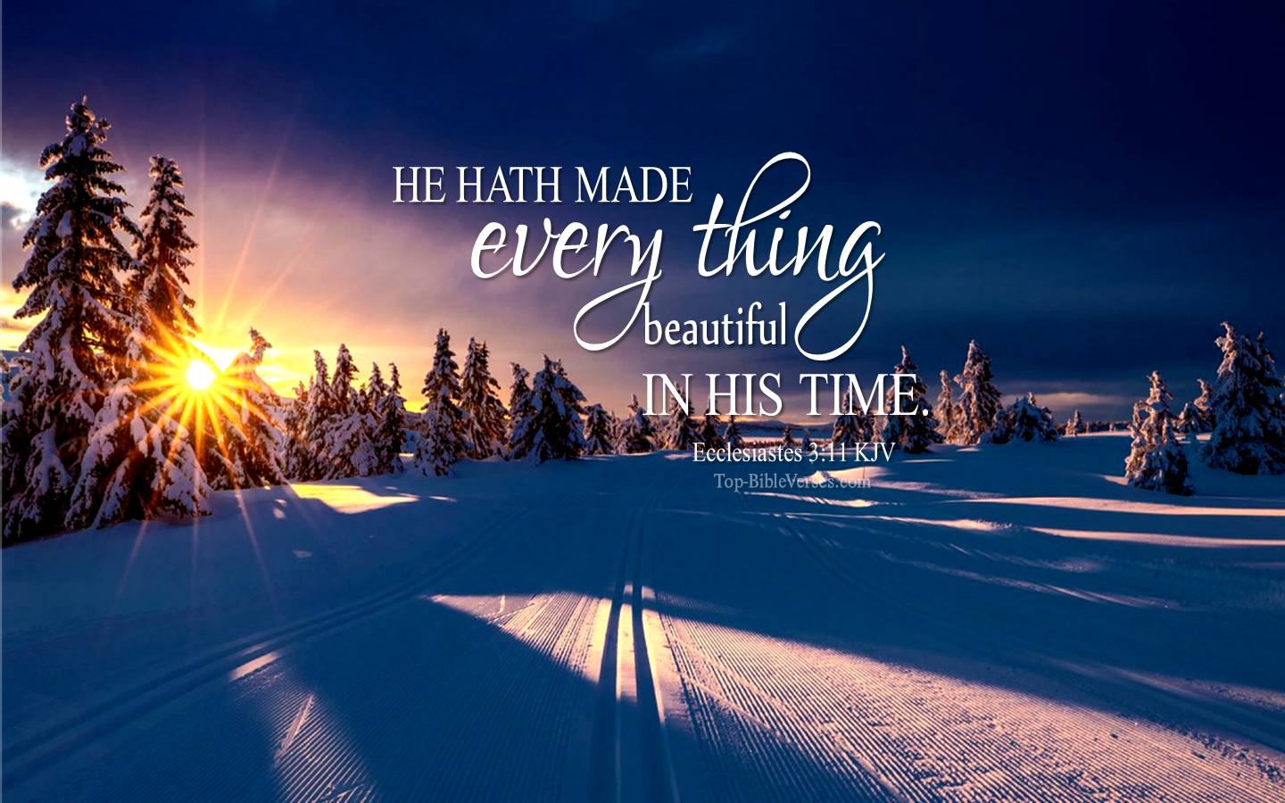 Ecclesiastes 3-11 KJV Christian Bible Verse Desktop Wallpaper. Top-BibleVerses.com