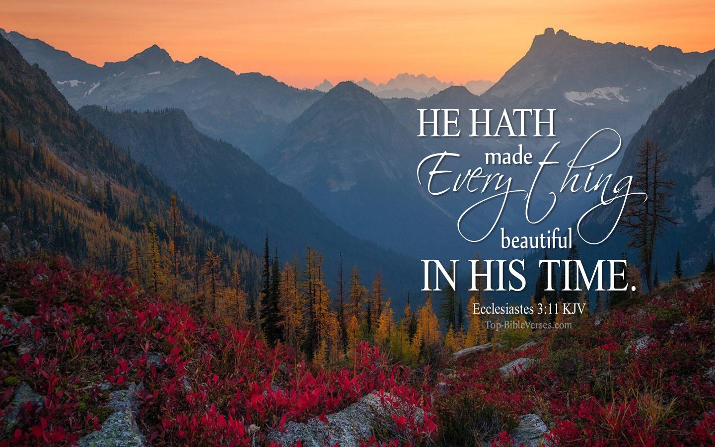 Ecclesiastes 3-11 KJV Christian Bible Verse Desktop Wallpaper. Top-BibleVerses.com