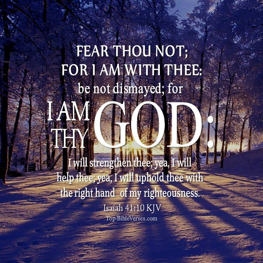 Isaiah 41-10 KJV WhatsApp DP Inspirational Bible Verse Images.