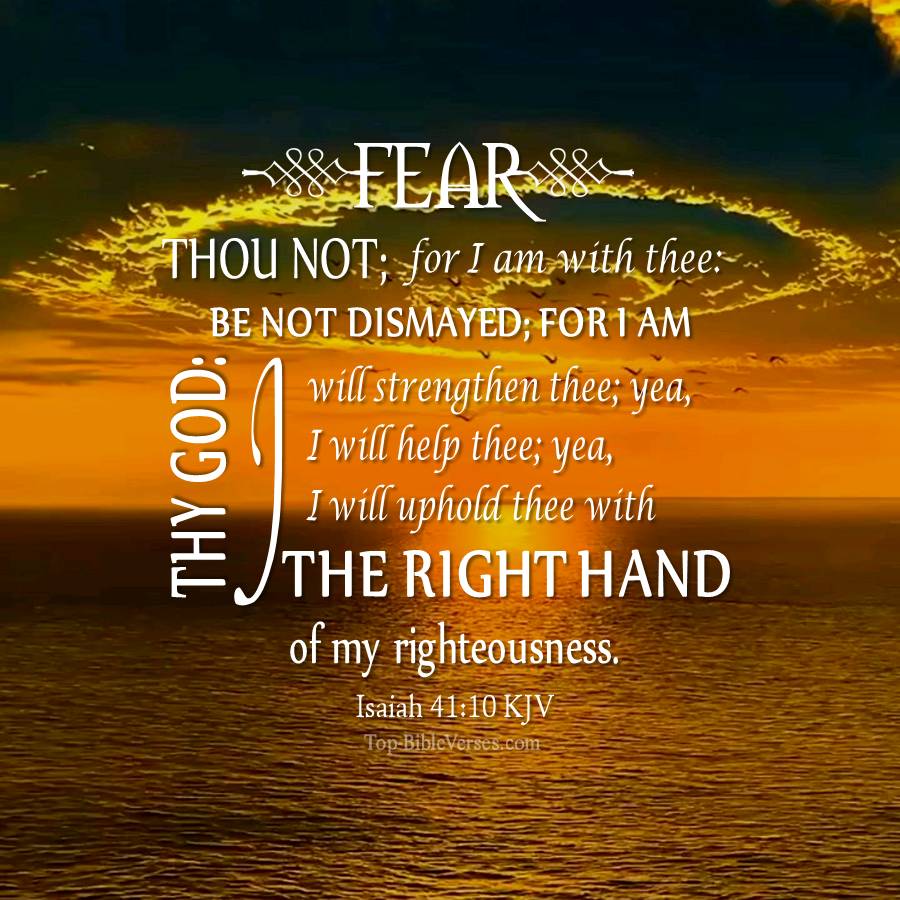 Isaiah 41-10 KJV WhatsApp DP Inspirational Bible Verse Images.