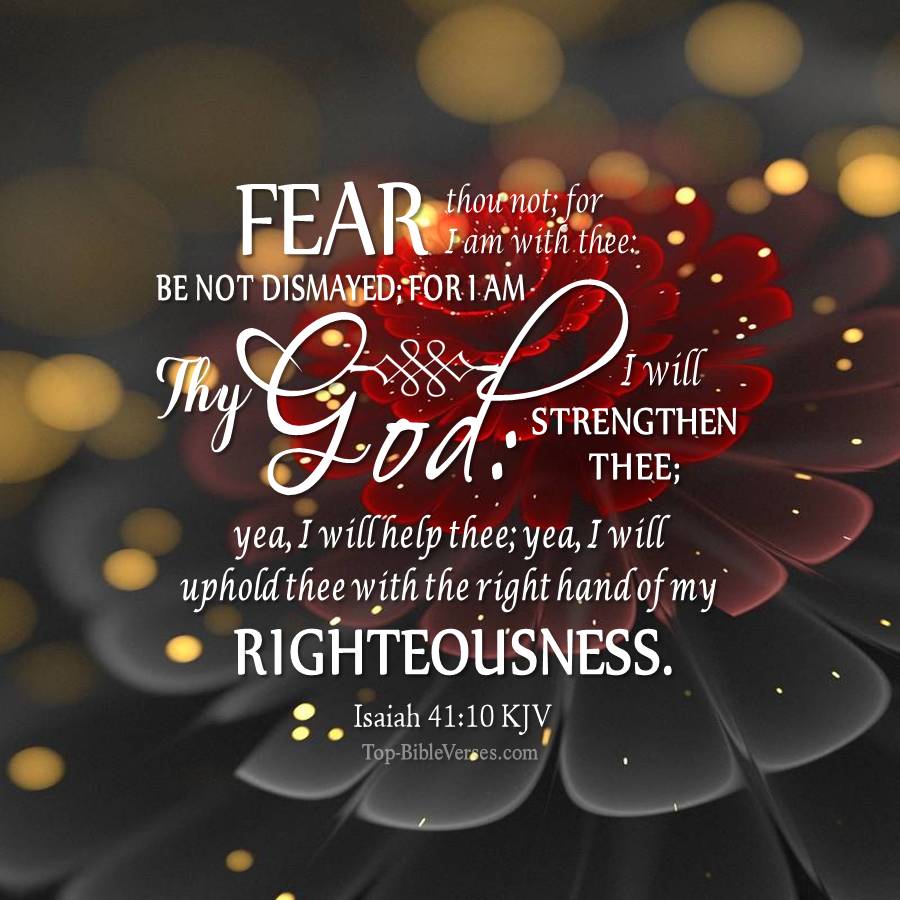 Isaiah 41-10 KJV WhatsApp DP Inspirational Bible Verse Images.