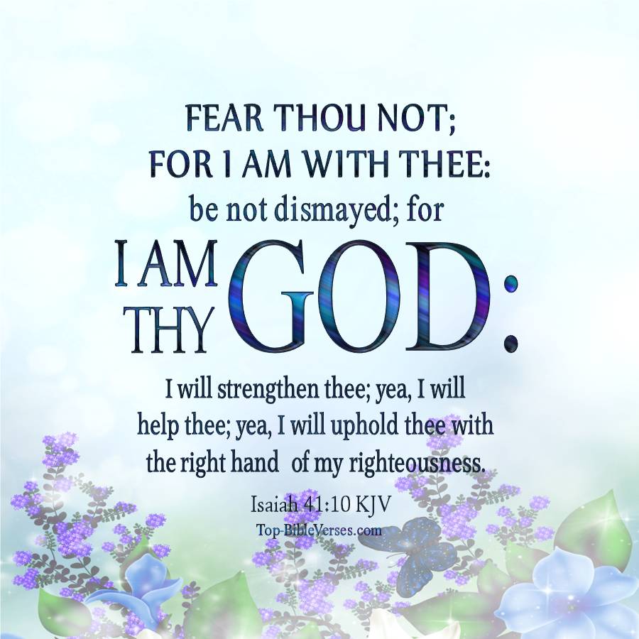 Isaiah 41-10 KJV WhatsApp DP Inspirational Bible Verse Images.