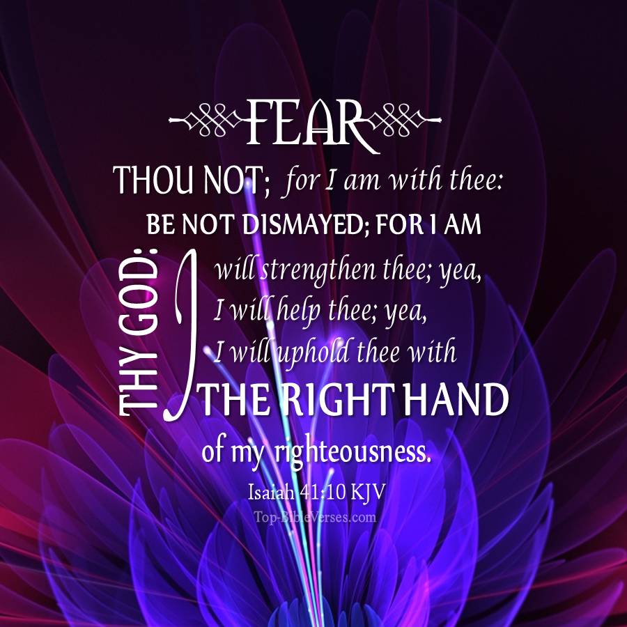Isaiah 41-10 KJV WhatsApp DP Inspirational Bible Verse Images.