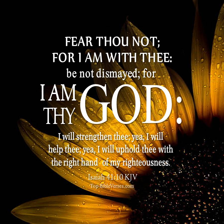 Isaiah 41-10 KJV WhatsApp DP Inspirational Bible Verse Images.