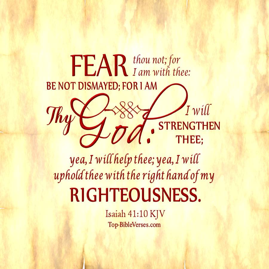 Isaiah 41-10 KJV WhatsApp DP Inspirational Bible Verse Images.