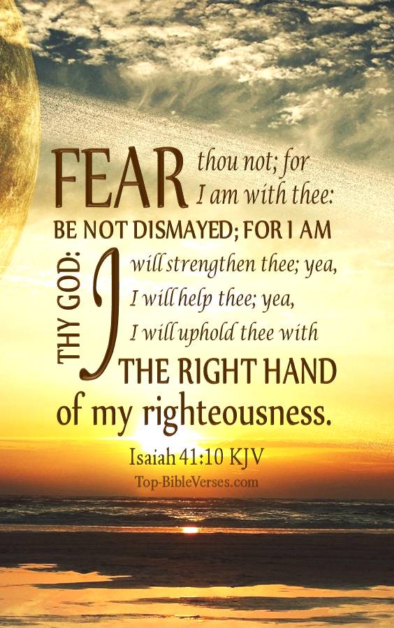 Isaiah 41-10 KJV Christian Bible Verse Mobile Wallpaper. Top-BibleVerses.com