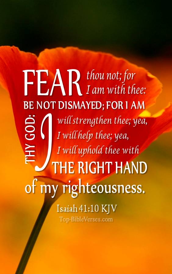 Isaiah 41-10 KJV Christian Bible Verse Mobile Wallpaper. Top-BibleVerses.com