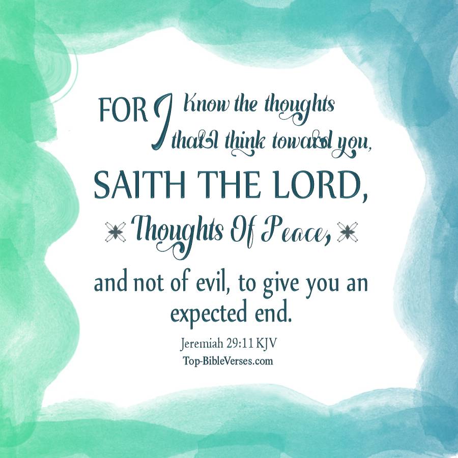 Jeremiah 29-11 KJV WhatsApp DP Inspirational Bible Verse Images.