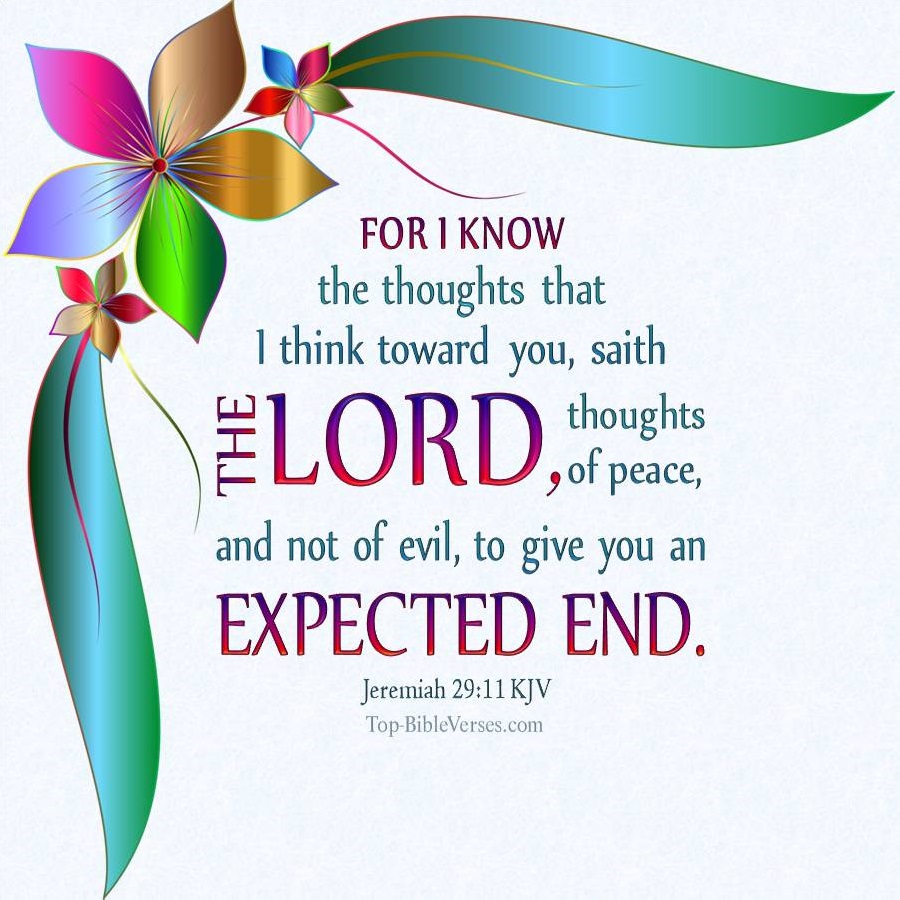 Jeremiah 29-11 KJV WhatsApp DP Inspirational Bible Verse Images.