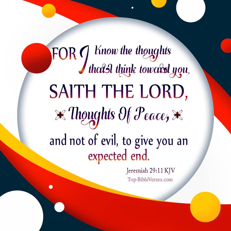 Jeremiah 29-11 KJV WhatsApp DP Inspirational Bible Verse Images.