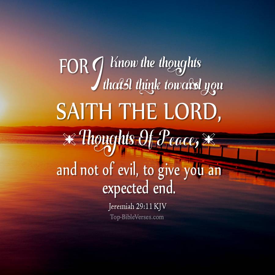 Jeremiah 29-11 KJV WhatsApp DP Inspirational Bible Verse Images.