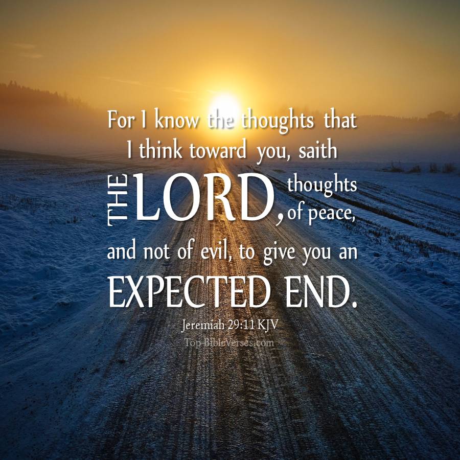 Jeremiah 29-11 KJV WhatsApp DP Inspirational Bible Verse Images.