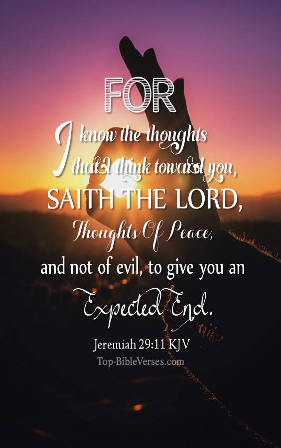 Jeremiah 29:11 KJV Christian Bible Verse Mobile Wallpaper. Top-BibleVerses.com