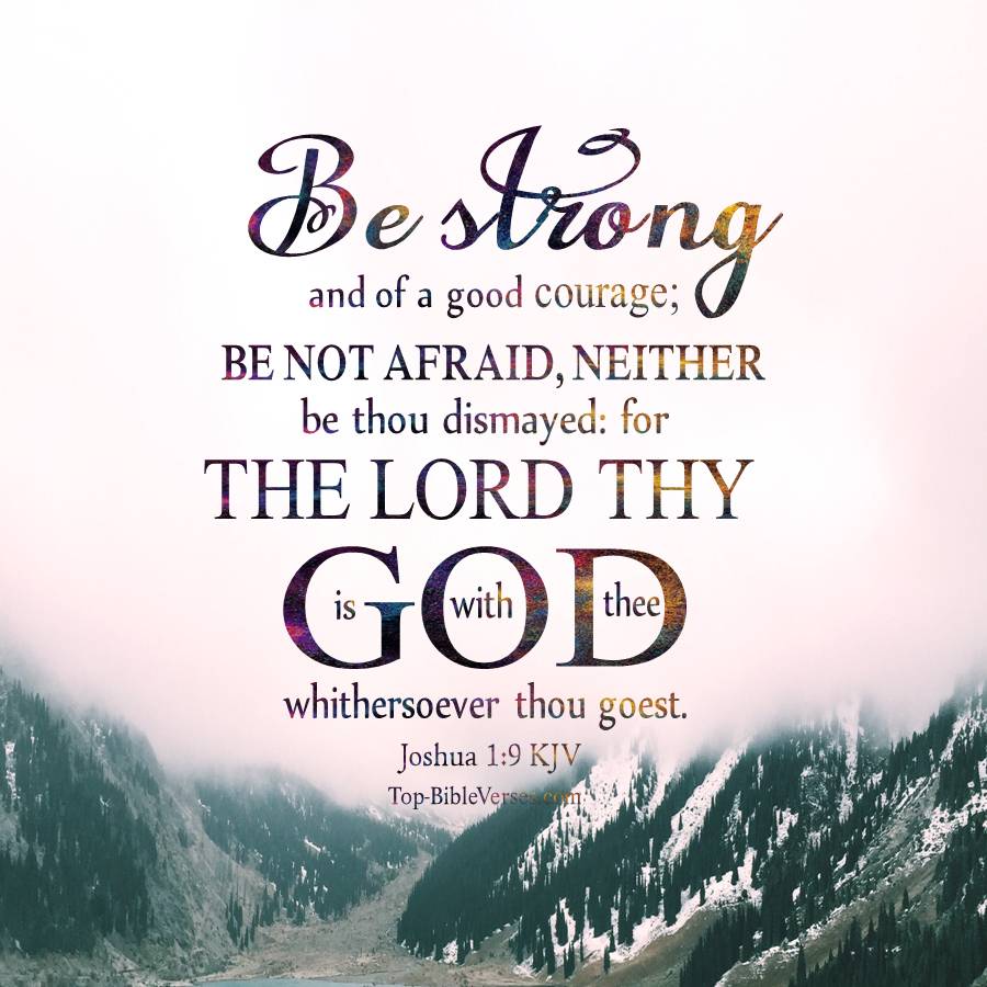 Joshua 1-9 KJV WhatsApp DP Inspirational Bible Verse Images.