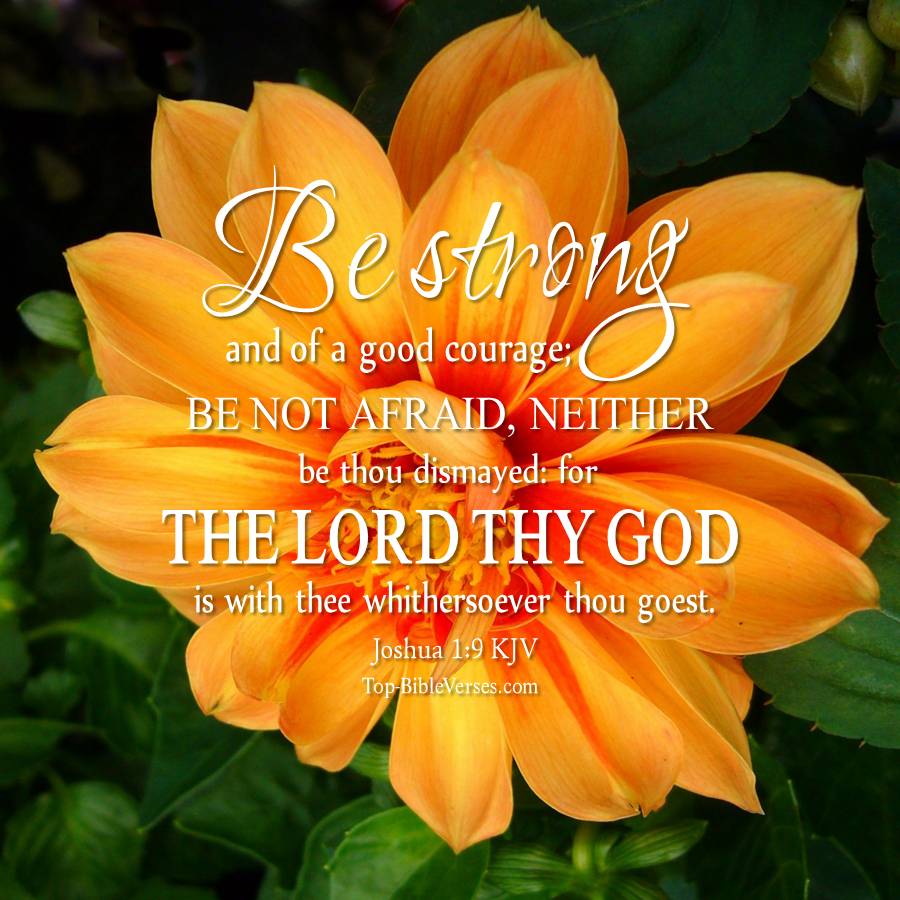 Joshua 1-9 KJV WhatsApp DP Inspirational Bible Verse Images.