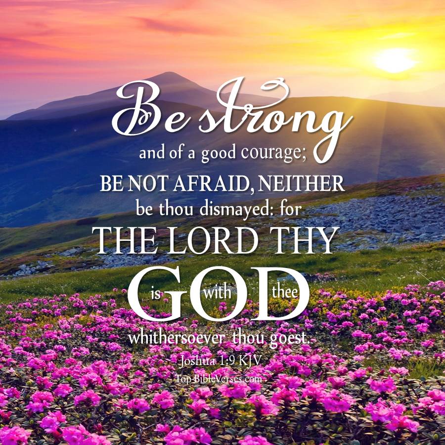 Joshua 1-9 KJV WhatsApp DP Inspirational Bible Verse Images.