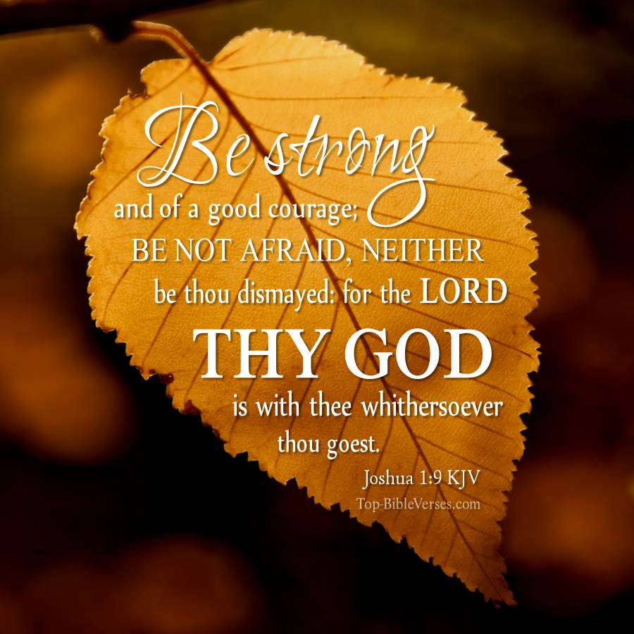 Joshua 1-9 KJV WhatsApp DP Inspirational Bible Verse Images.