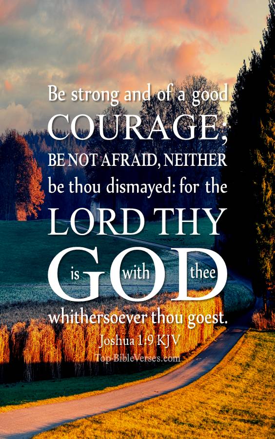 Joshua 1-9 KJV Christian Bible Verse Mobile Wallpaper. Top-BibleVerses.com