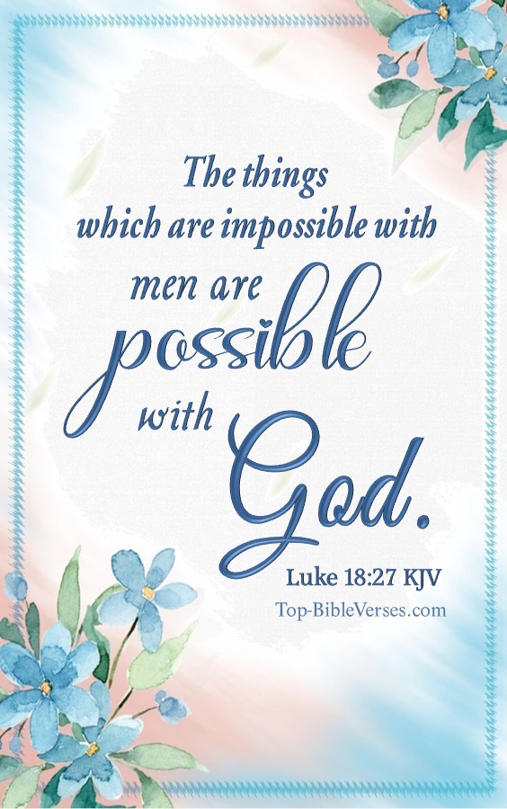 Luke 18:27 KJV Bible Verse Images