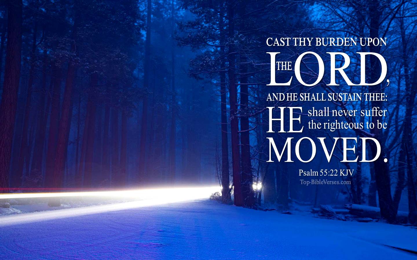 Psalm 55-22 KJV Christian Bible Verse Desktop Wallpaper. Top-BibleVerses.com