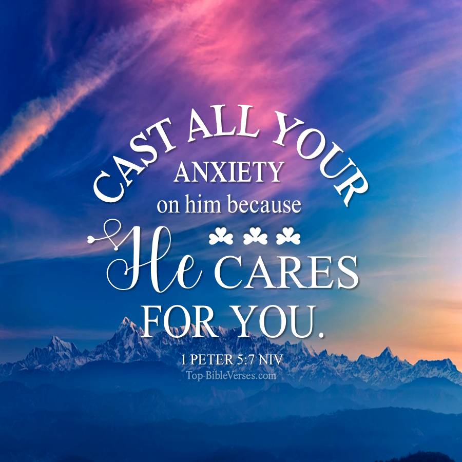 1 Peter 5-7 NIV WhatsApp DP Inspirational Bible Verse Images.