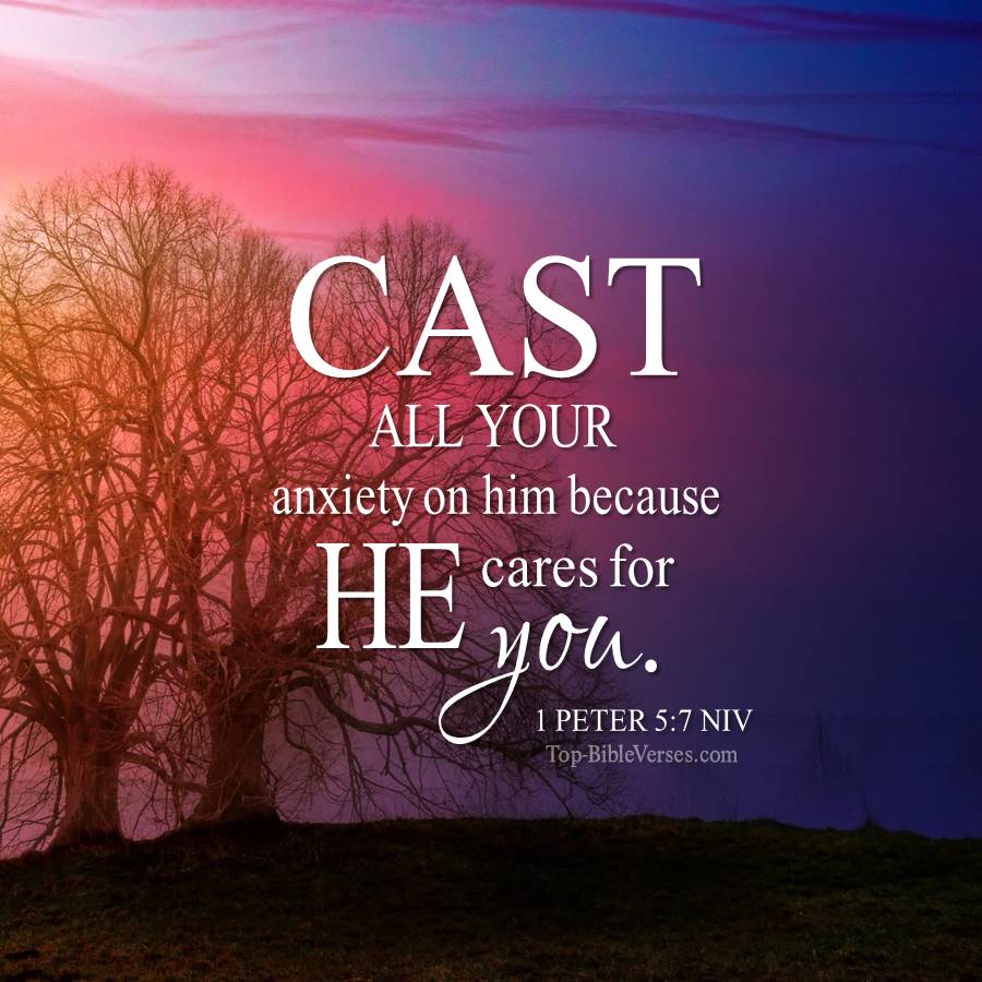 1 Peter 5-7 NIV WhatsApp DP Inspirational Bible Verse Images.