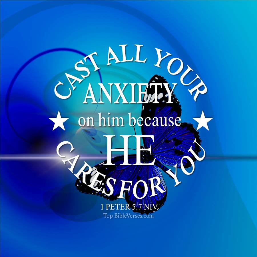 1 Peter 5-7 NIV WhatsApp DP Inspirational Bible Verse Images.