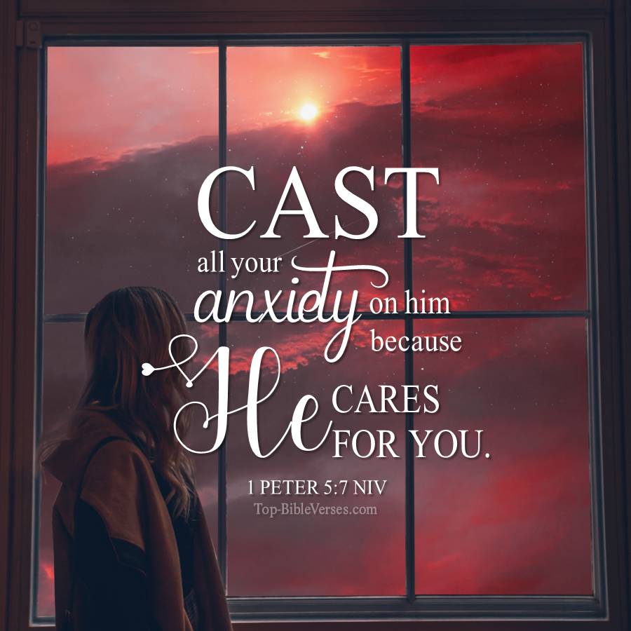 1 Peter 5-7 NIV WhatsApp DP Inspirational Bible Verse Images.