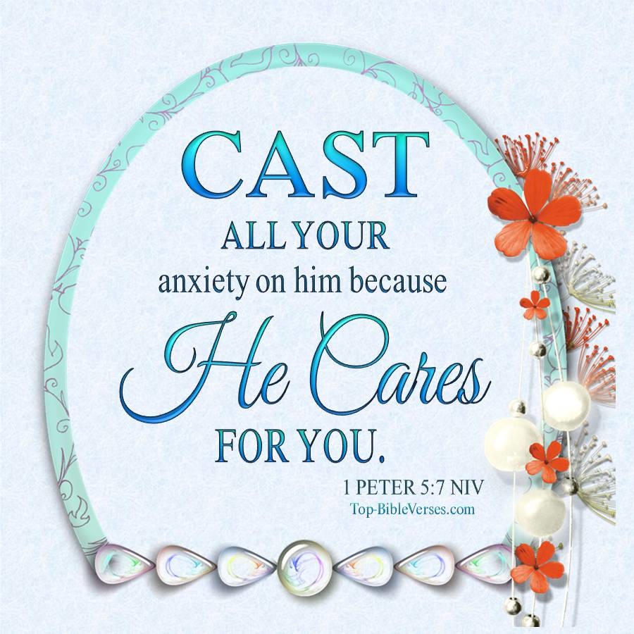 1 Peter 5-7 NIV WhatsApp DP Inspirational Bible Verse Images.