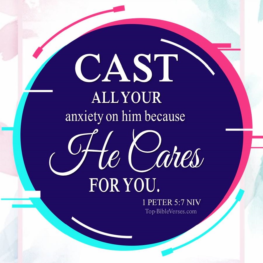 1 Peter 5-7 NIV WhatsApp DP Inspirational Bible Verse Images.