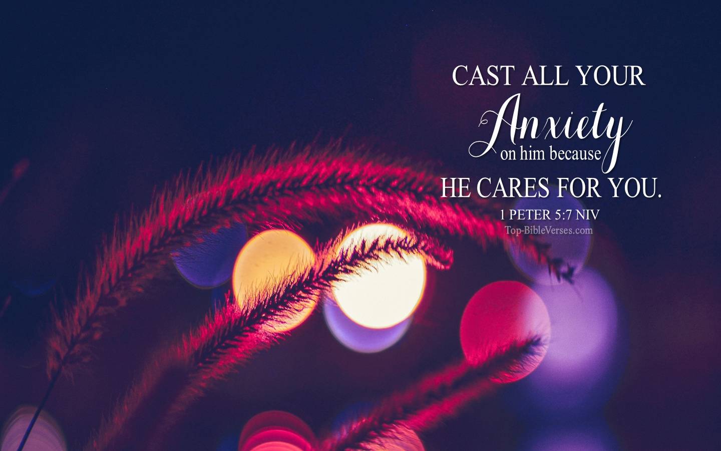 1 Peter 5-7 NIV Christian Bible Verse Desktop Wallpaper. Top-BibleVerses.com