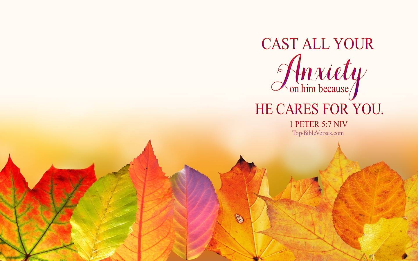 1 Peter 5-7 NIV Christian Bible Verse Desktop Wallpaper. Top-BibleVerses.com