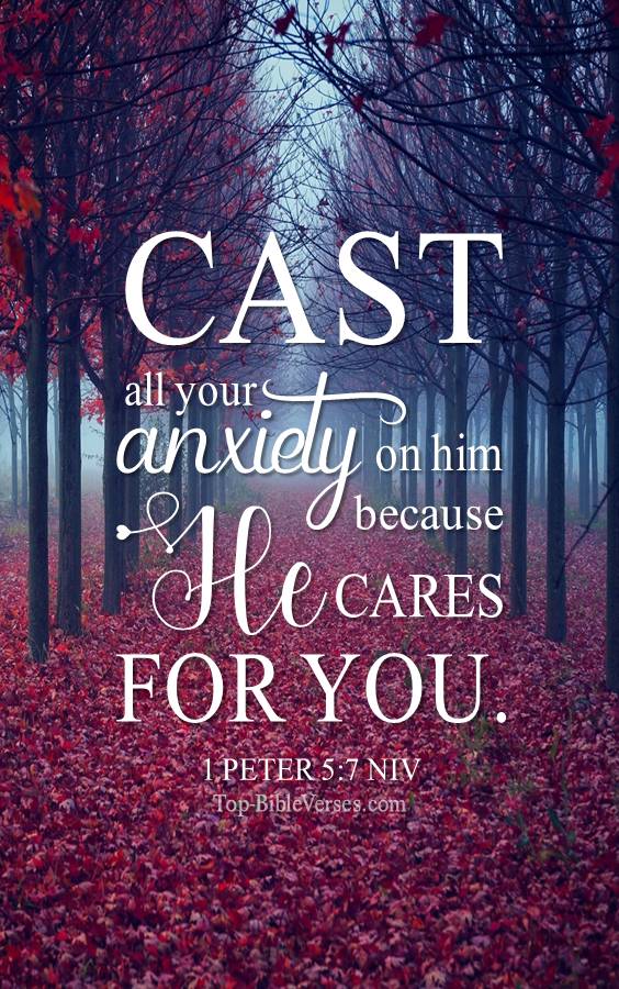 1 Peter 5-7 NIV Christian Bible Verse Mobile Wallpaper. Top-BibleVerses.com