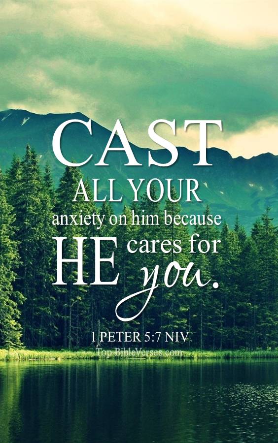 1 Peter 5-7 NIV Christian Bible Verse Mobile Wallpaper. Top-BibleVerses.com