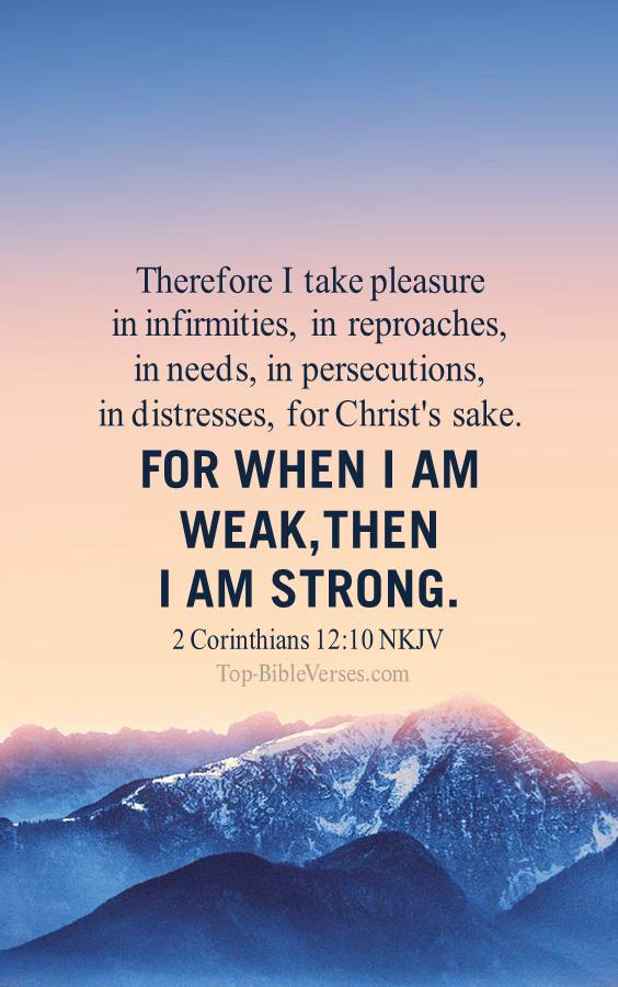 2 Corinthians 12:10 Mobile Wallpapers | Bible Verse HD-Wallpapers