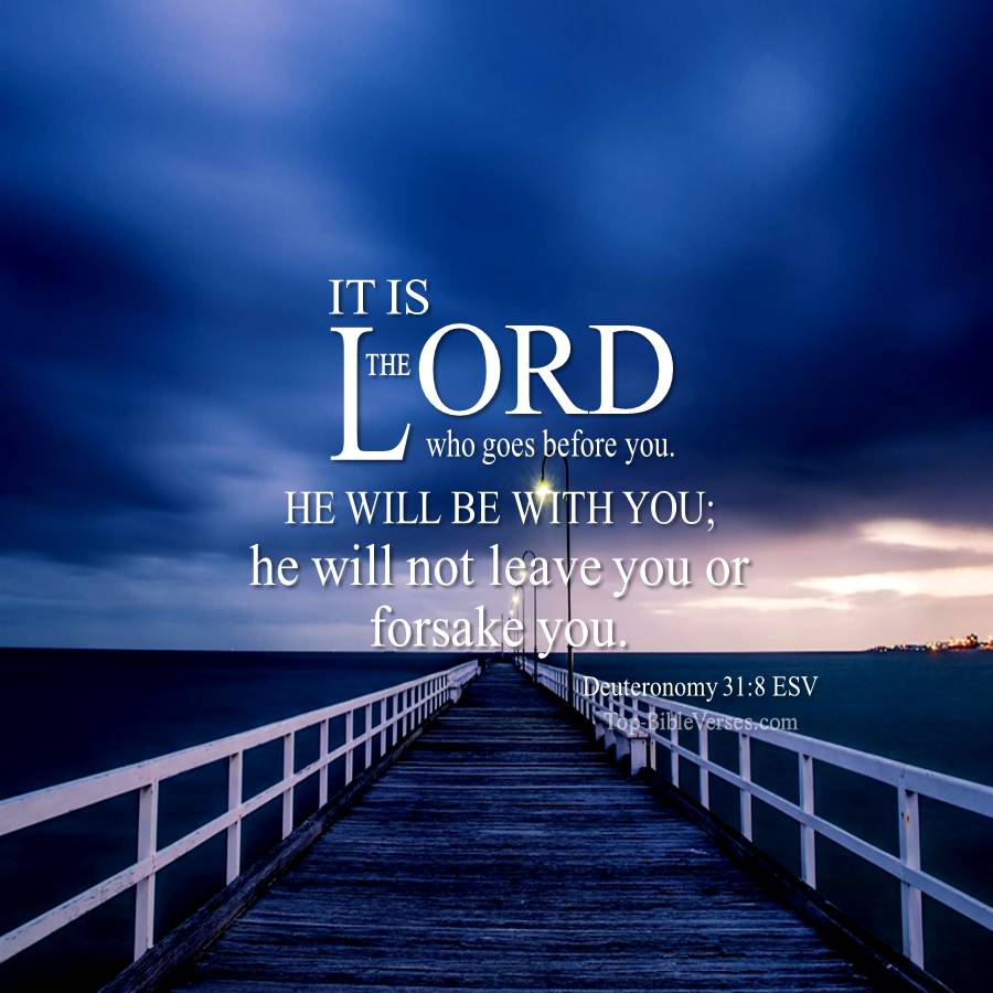 Deuteronomy 31-8 ESV WhatsApp DP Inspirational Bible Verse Images.