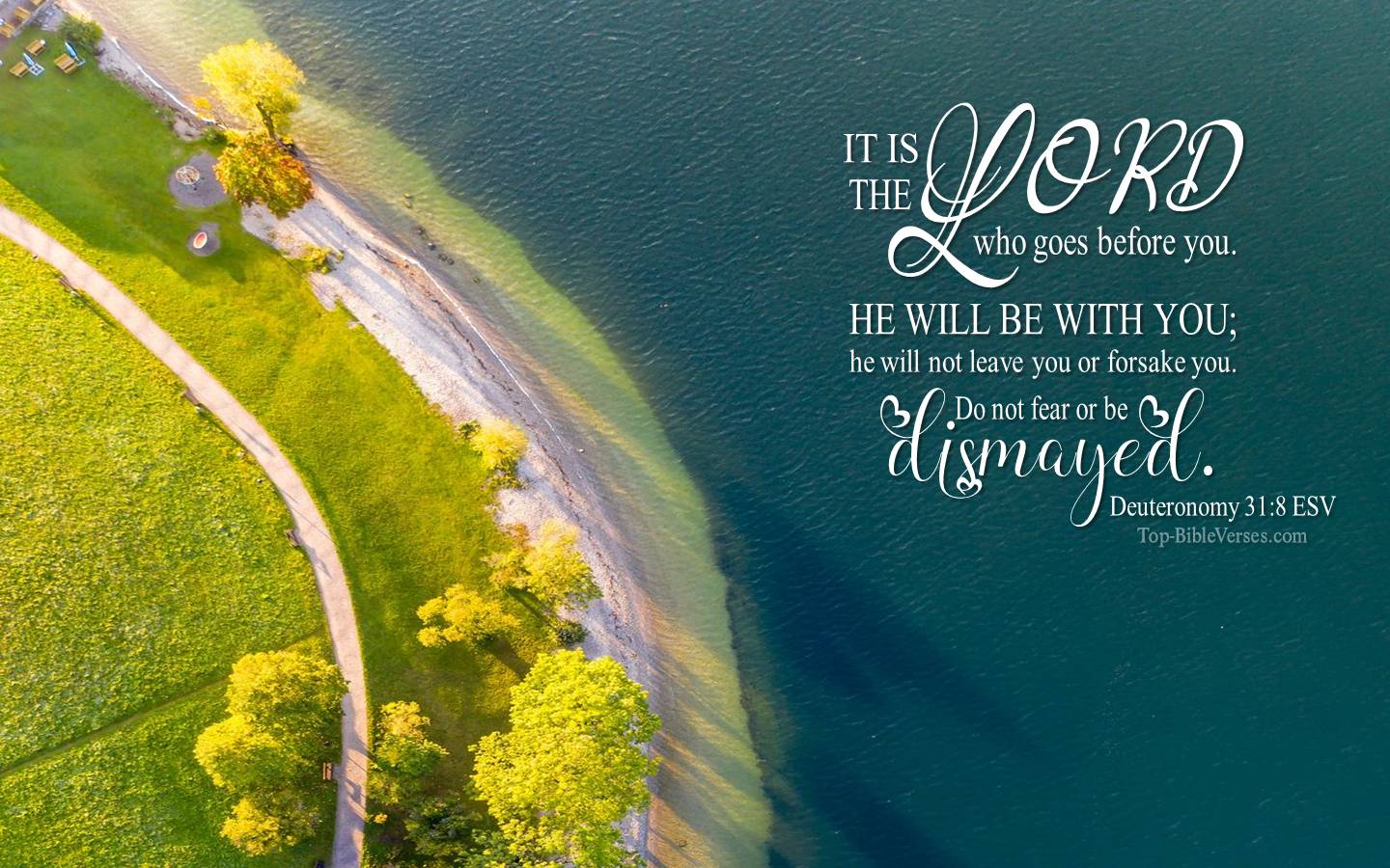 Deuteronomy 31-8 ESV Christian Bible Verse Desktop Wallpaper. Top-BibleVerses.com