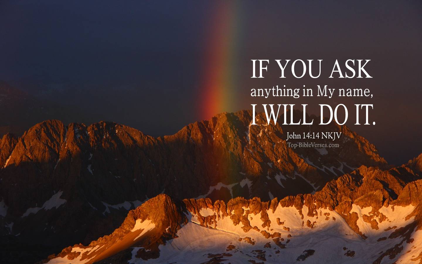 John 14-14 NKJV Christian Bible Verse Desktop Wallpaper. Top-BibleVerses.com