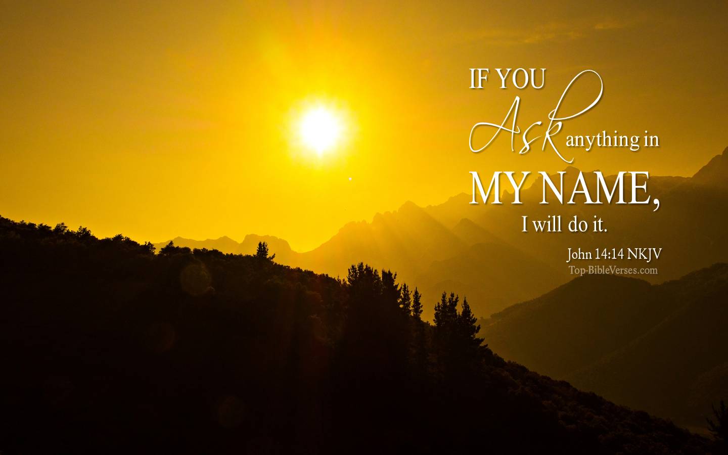 John 14-14 NKJV Christian Bible Verse Desktop Wallpaper. Top-BibleVerses.com