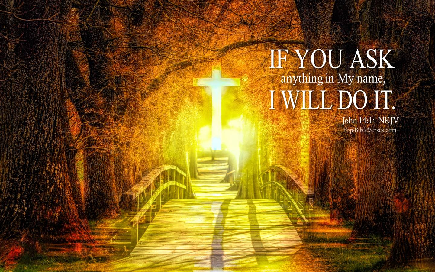 John 14-14 NKJV Christian Bible Verse Desktop Wallpaper. Top-BibleVerses.com