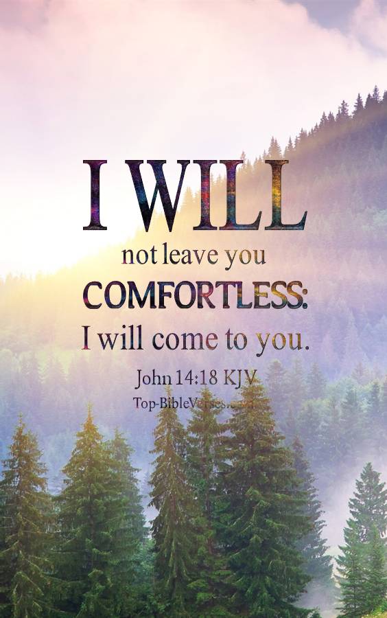 John 14-18 KJV Christian Bible Verse Mobile Wallpaper. Top-BibleVerses.com