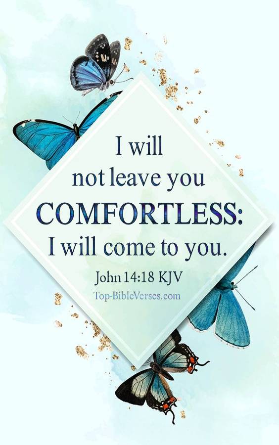 John 14-18 KJV Christian Bible Verse Mobile Wallpaper. Top-BibleVerses.com