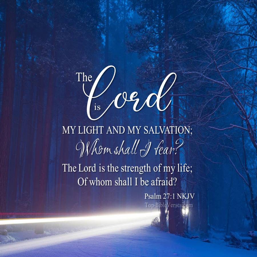 Psalm 27-1 NKJV WhatsApp DP Inspirational Bible Verse Images.